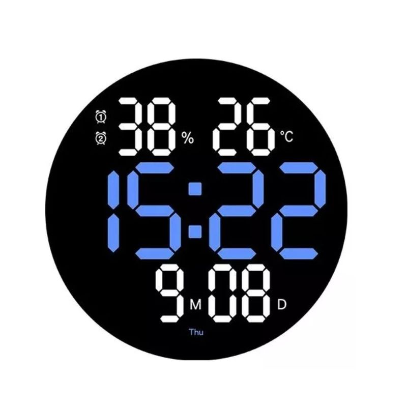 GENERICO - Reloj De Pared Digital Led Grande Con Control Remoto 10