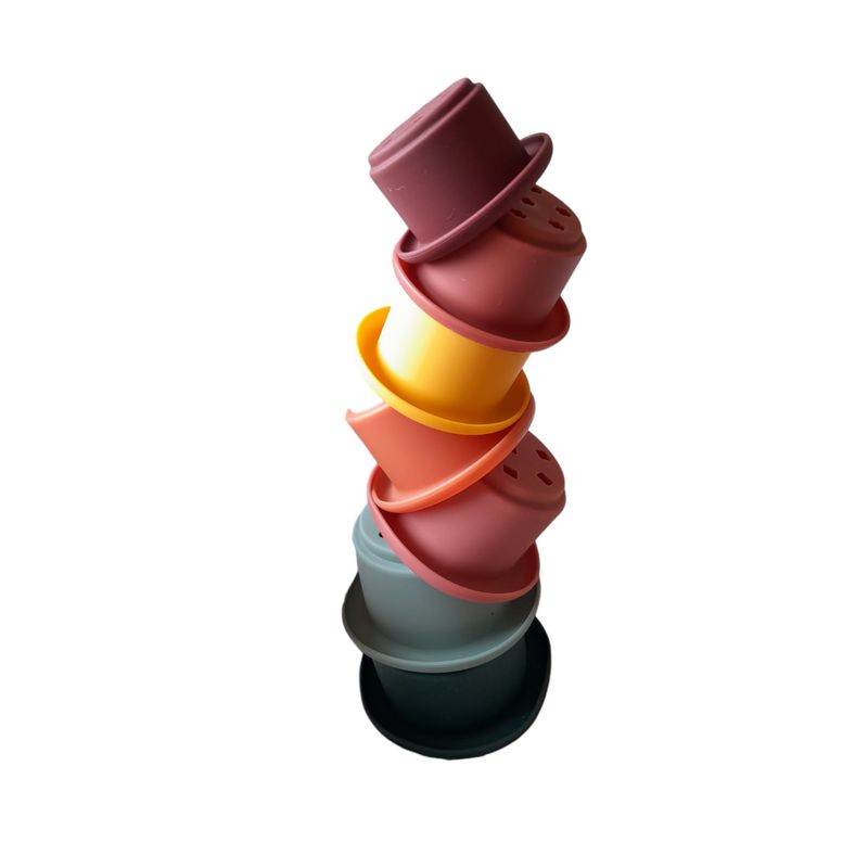 GENERICO - Juguete de Silicona Torre Apilable