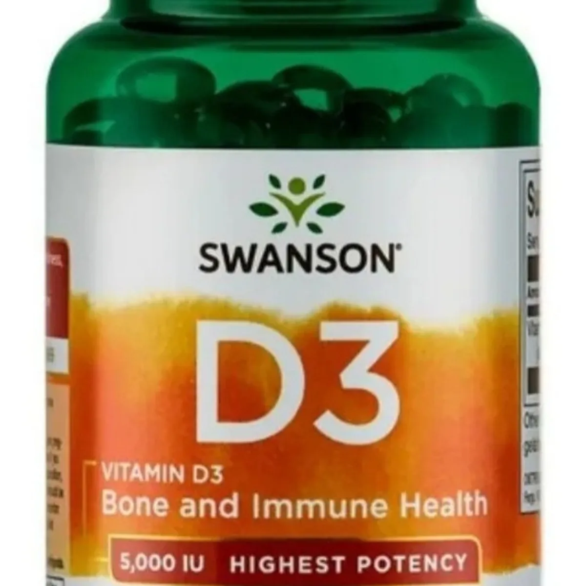 SWANSON - Vitamina D3 5000 UI 250 Soft SWANSON