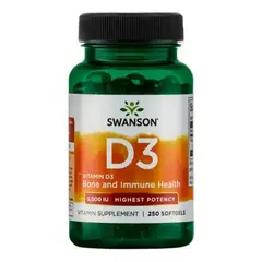 SWANSON - Vitamina D3 5000 UI 250 Soft