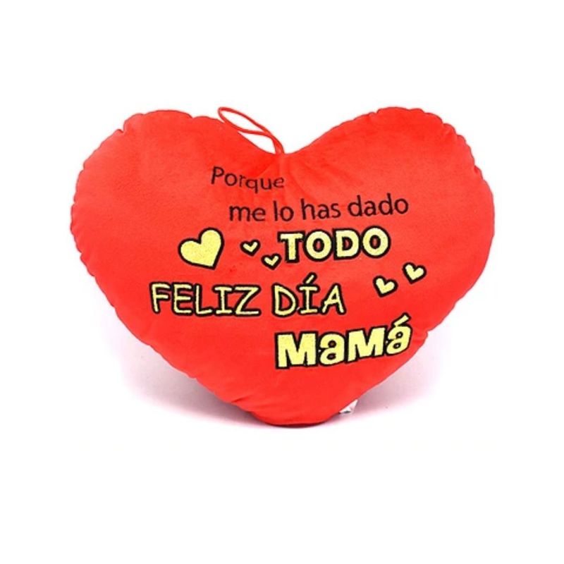 GENERICO - Cojín Dia De La Madre 25cm Color Aleatorio