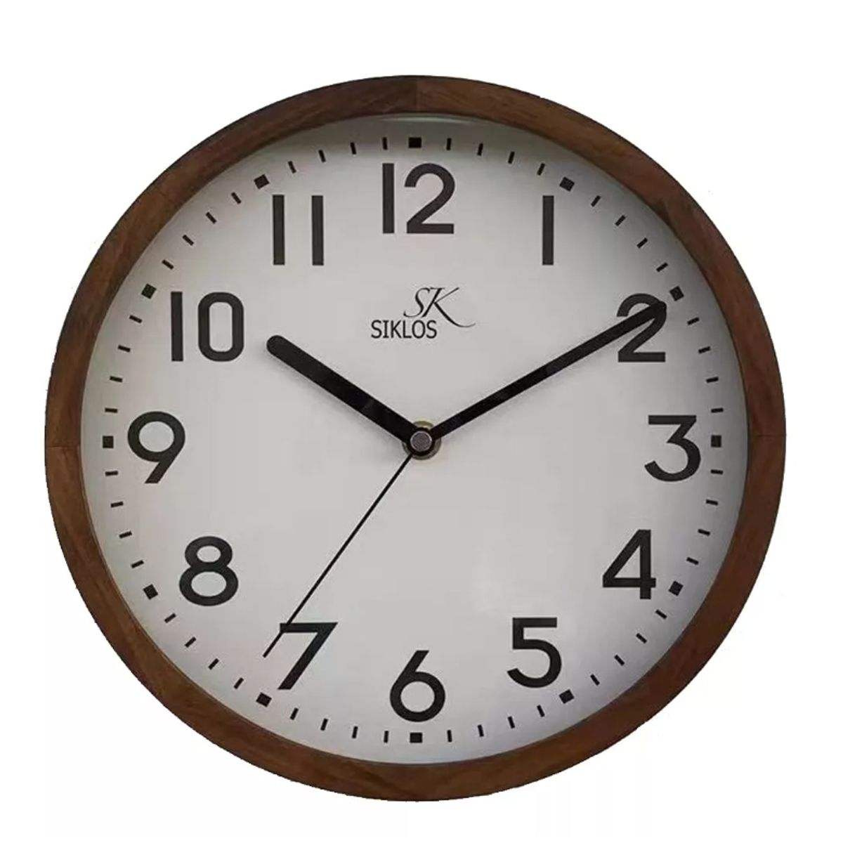 GENERICO - Reloj Pared Madera Siklos 25cm Silencioso