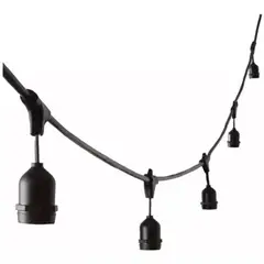 ESHOPANGIE - Guirnalda Led Exterior 20m De 20 Soquete E27 Sin Ampolleta