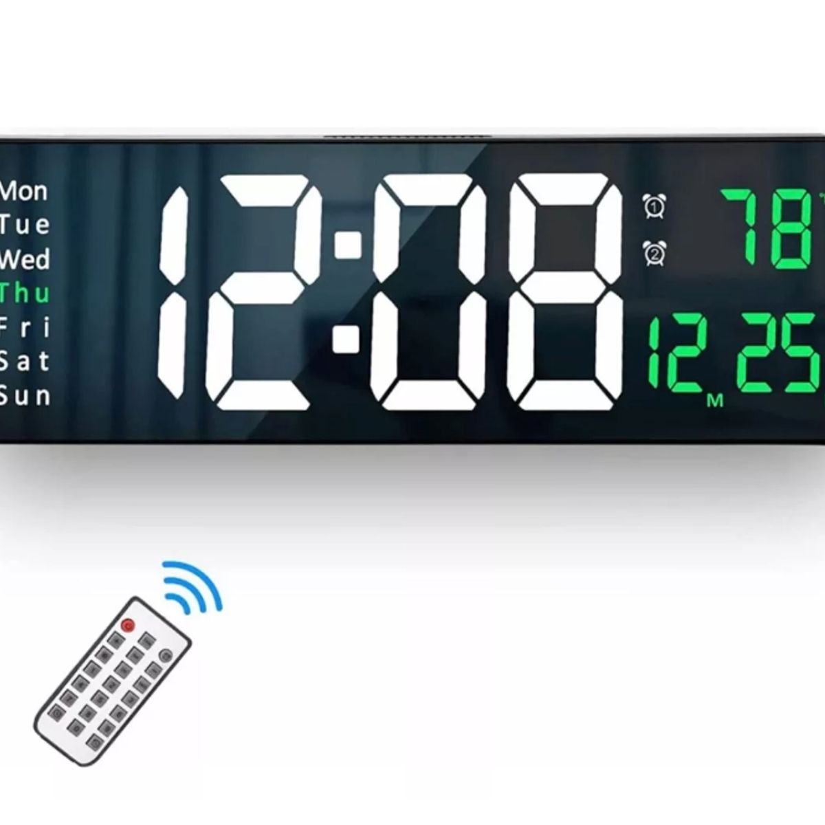 GENERICO - Reloj De Pared Digital Decorativo Led Pantalla Grande