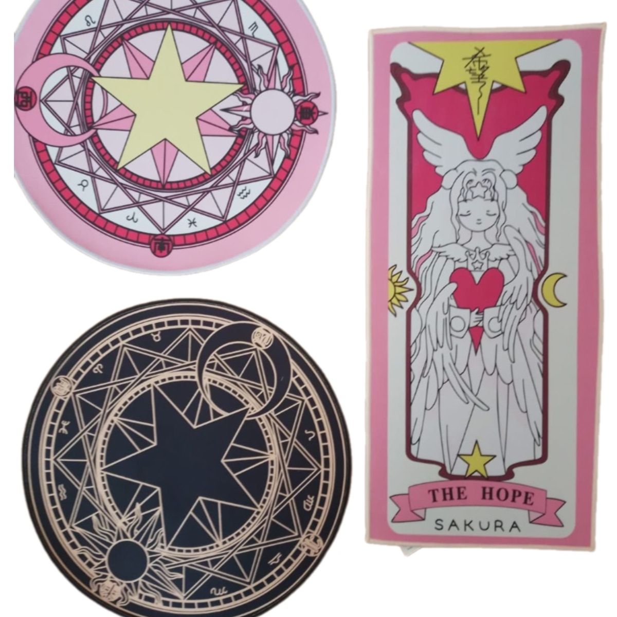 GENERICO - Bajadas De Cama 3 Alfombras Antideslizantes Sakura Card Captor