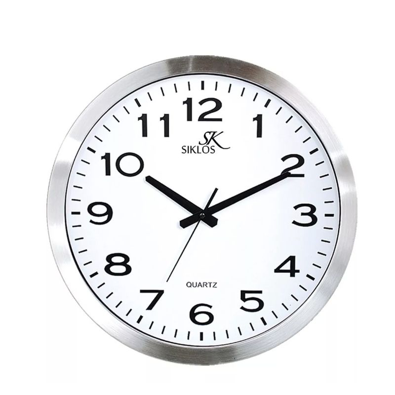 GENERICO - Reloj Pared Metal Siklos Gc1201 30cm Silencioso