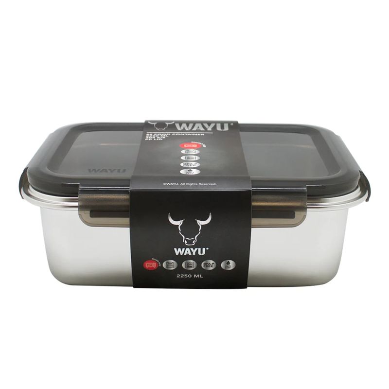 WAYU - Contenedor Hermético Wayu Acero Microsafe 650ml Premium.