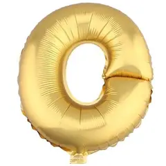 GENERICO - Globos En Forma De Letras Metalizados Dorado O