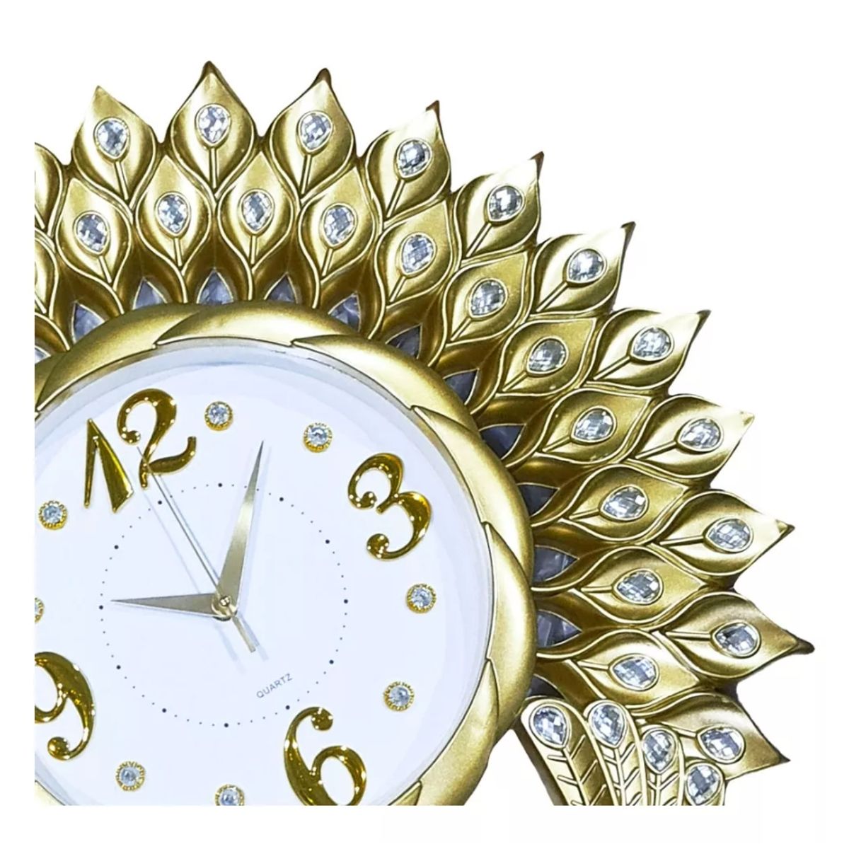 GENERICO - Reloj Mural De Pared Redondo Decorativo Pavo Real Silencioso