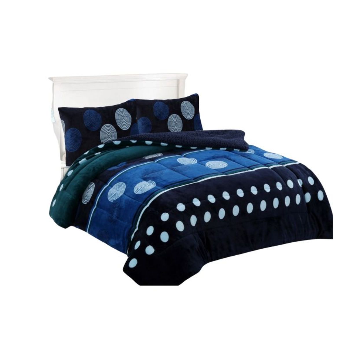 GENERICO - Cobertor Plush De Invierno Super King Con Chiporro De Diseños