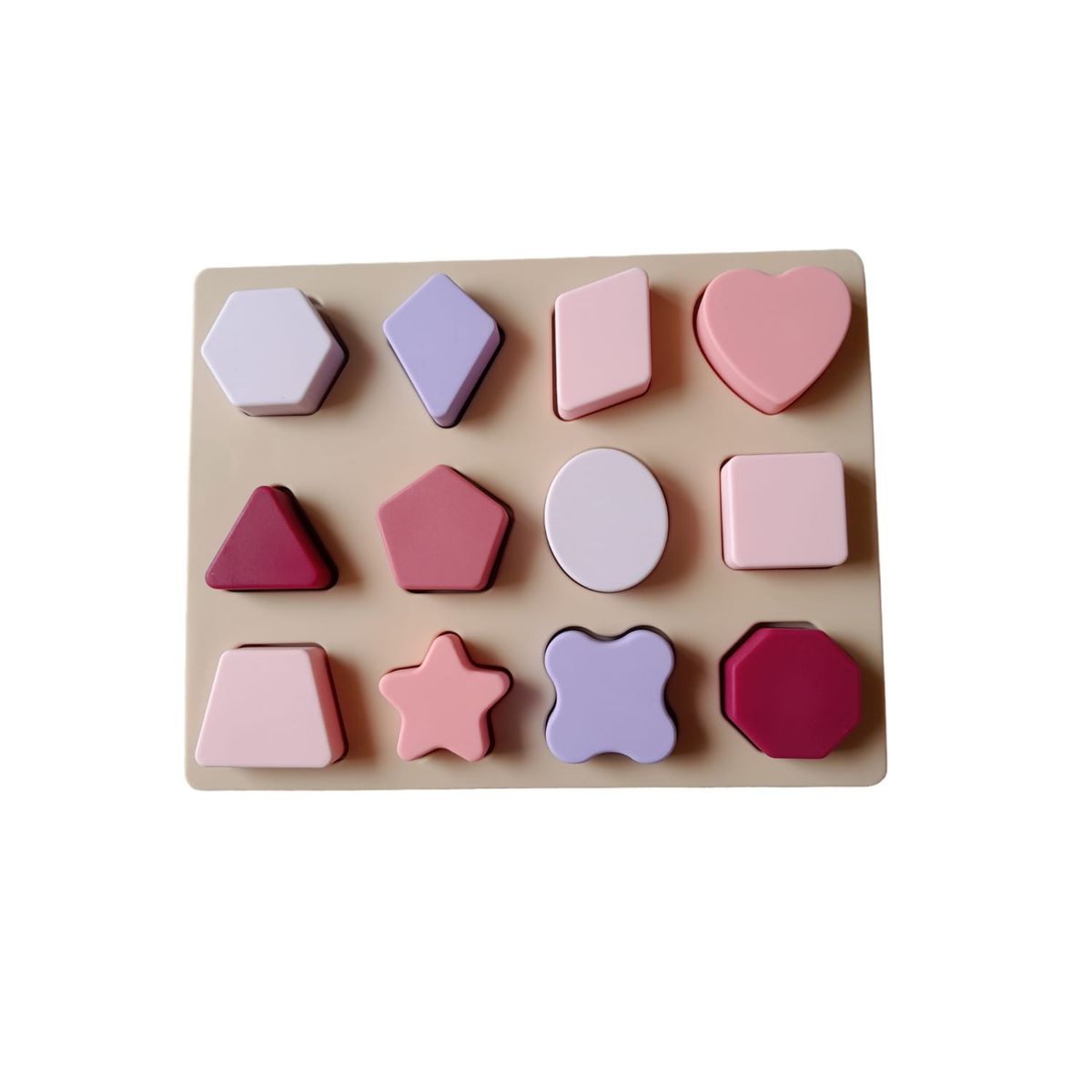 GENERICO - Juguete de Silicona puzzle que incluye figuras geométricas