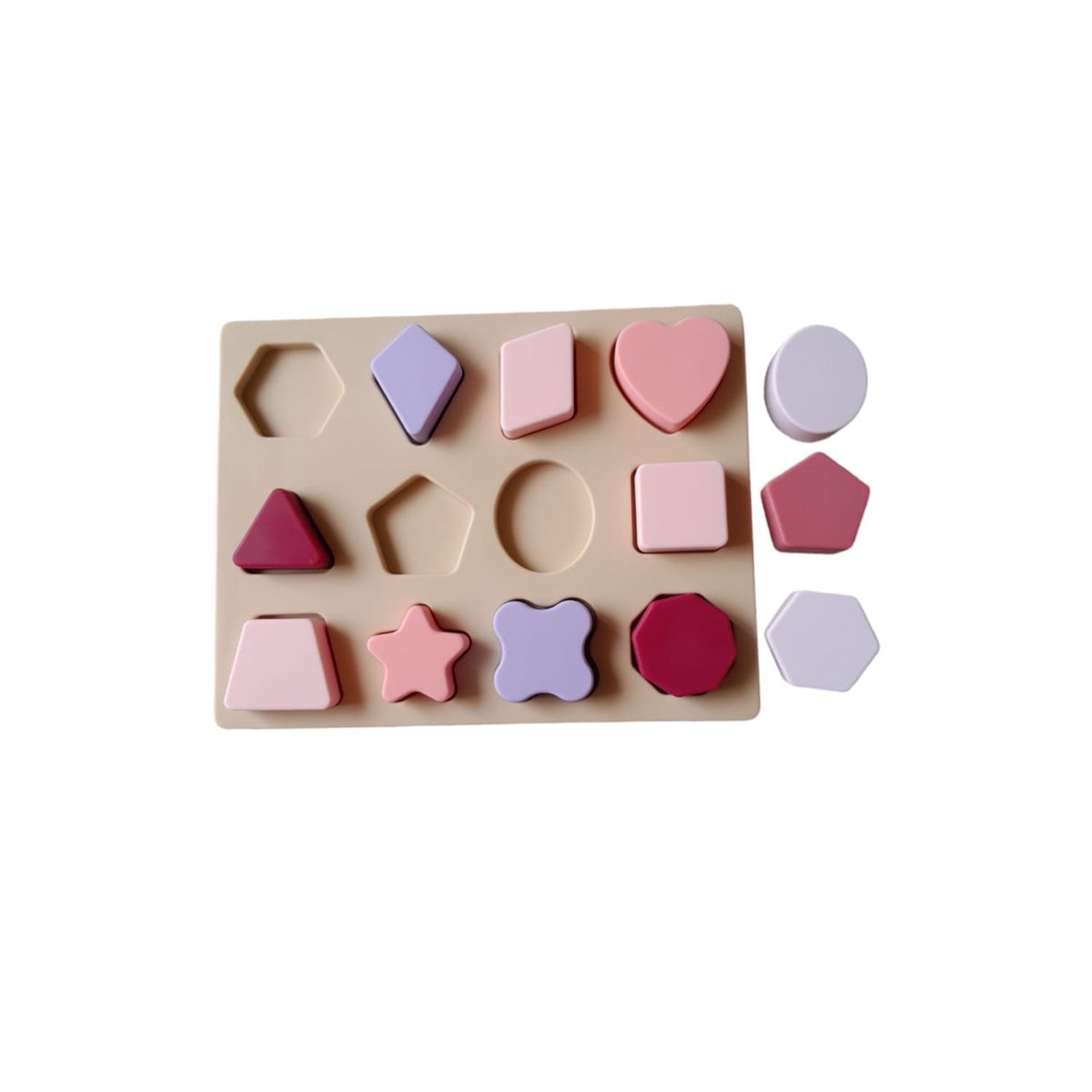 GENERICO - Juguete de Silicona puzzle que incluye figuras geométricas