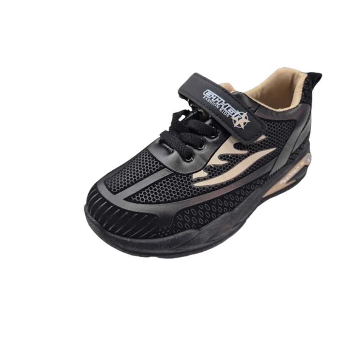 VINNYS OUTLET - Zapatilla Urbana Niño Negro Velcro