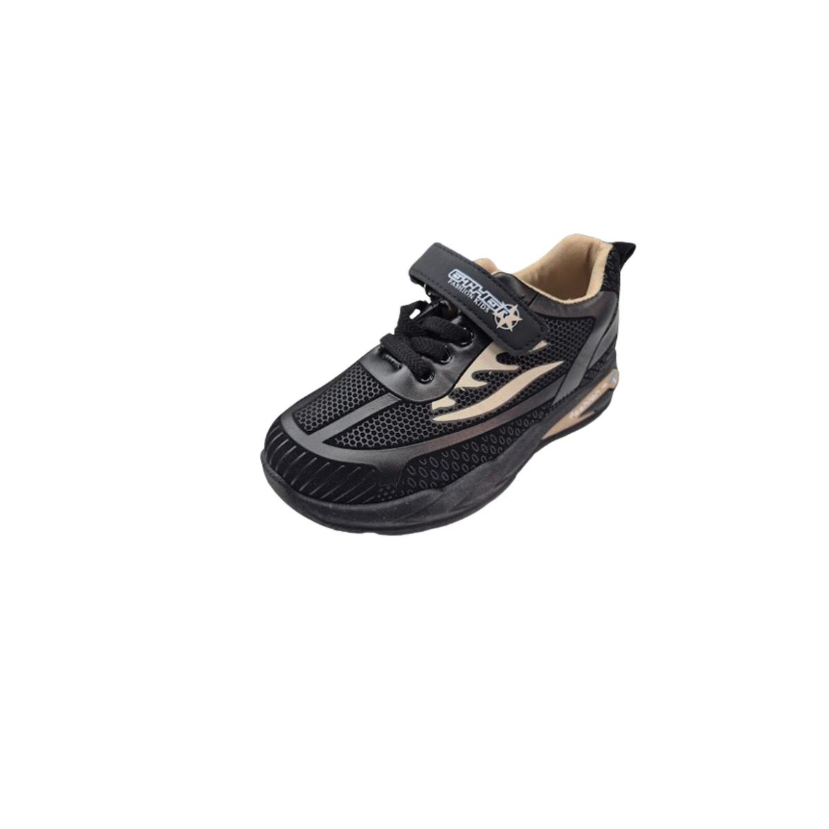 VINNYS OUTLET - Zapatilla Urbana Niño Negro Velcro