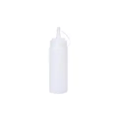IMAHE - Set De 3 BOTELLA DISPENSADORA SALSA GRADUADA TRANSPARENTE 350ML