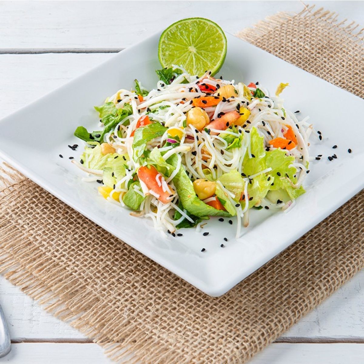 IMAHE - Set De 4 BOWL ENSALADA CUADRADO 23cm IMAHE