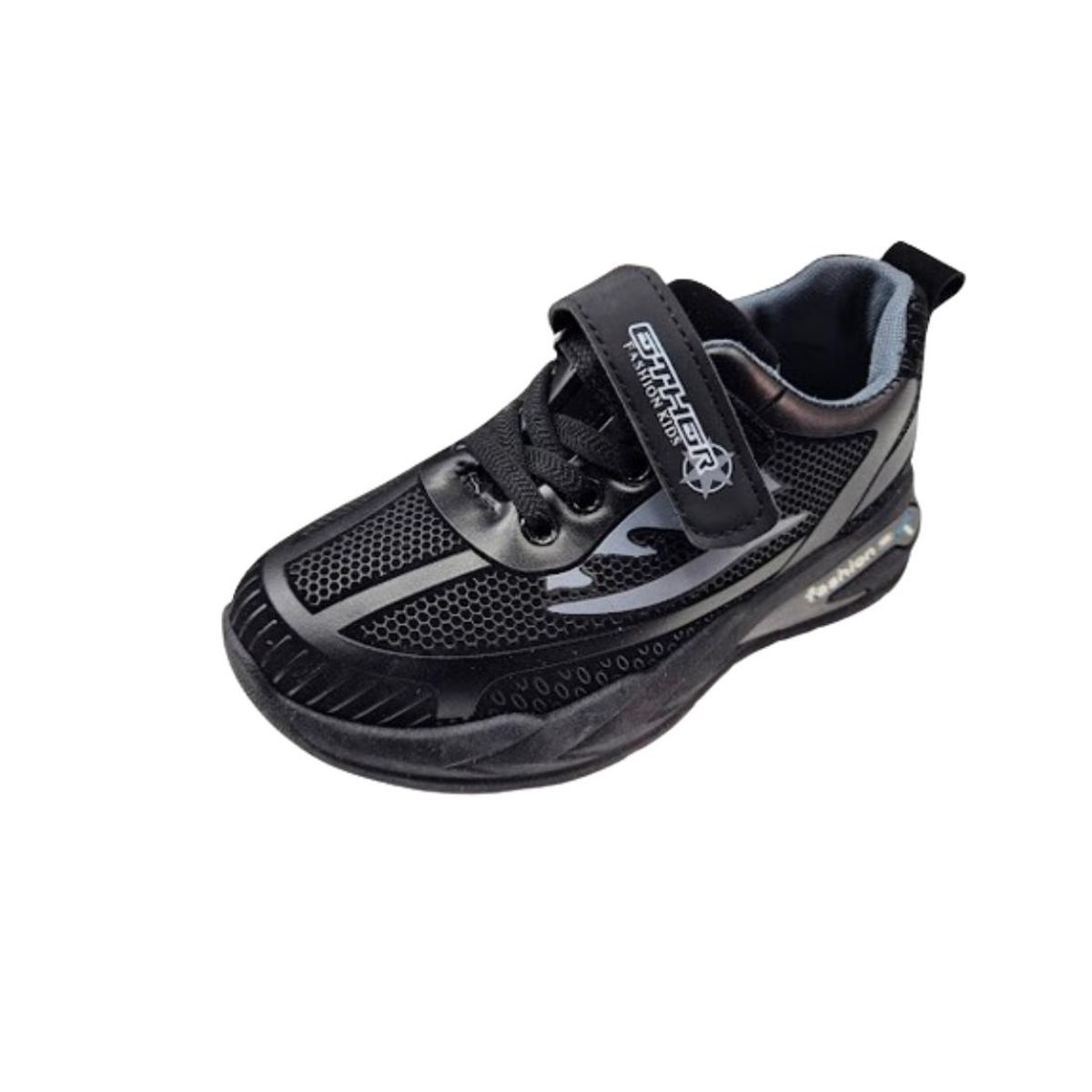 VINNYS OUTLET - Zapatilla Urbana Niño Negro Velcro