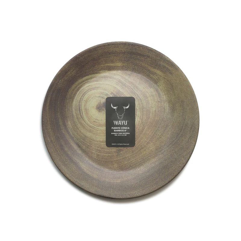 WAYU - Plato Redondo Wayu De Bamboo Filber Mediano 20x2cm Comodidad