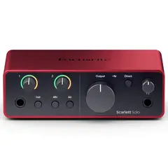 FOCUSRITE - Interfaz de Audio Scarlet Solo 4G