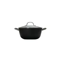 WAYU - Olla 24Cm con Tapa De Vidrio Iron Cast Honeycomb Cocina