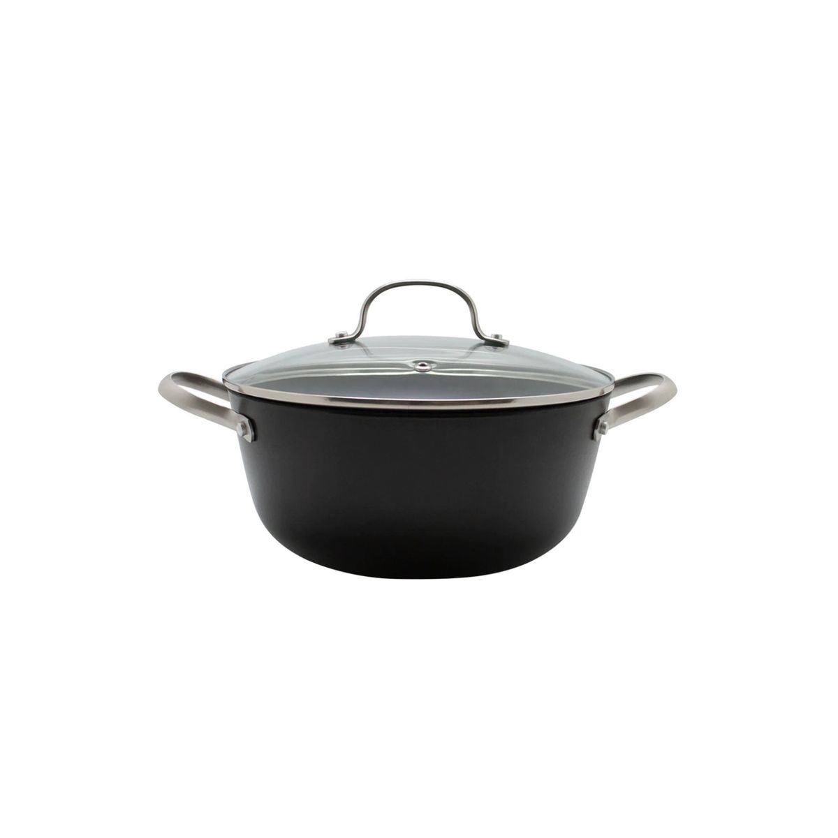 WAYU - Olla 24Cm con Tapa De Vidrio Iron Cast Honeycomb Wayu Cocina