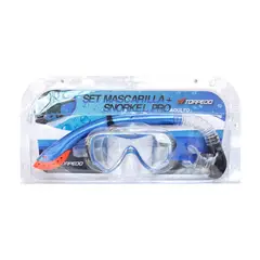 TORPEDO - SET SNORKEL PRO ADULTO AZ METALIC