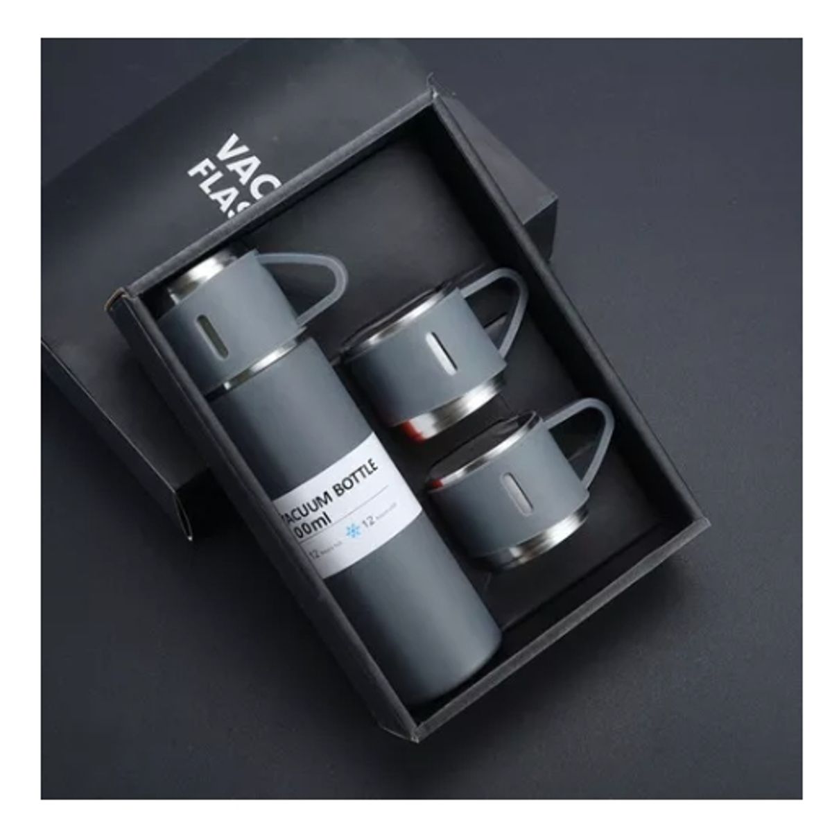 GENERICO - Set Termos Para Caliente Frio Termo Café Te + 3 Tazas 500 Ml