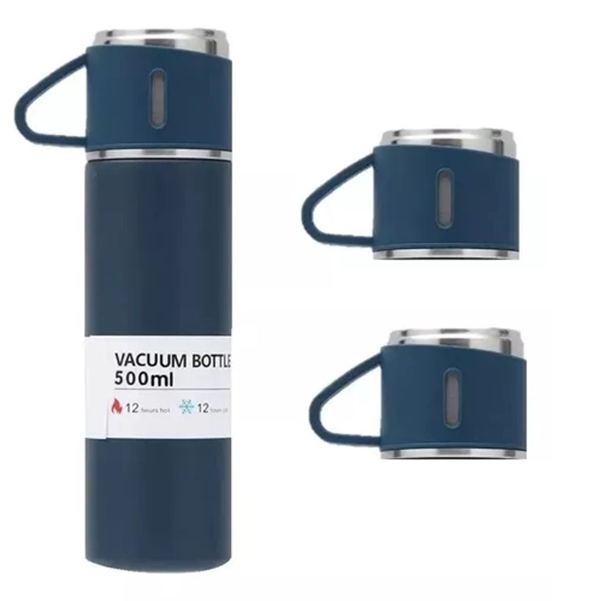 GENERICO - Set Termos Para Agua Caliente Termo Cafe + 2 Tazas 500 Ml
