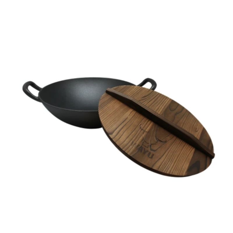 WAYU - Disco Hierro Fundido 32cm Wayu Con Tapa Asado Parrilla Cocina