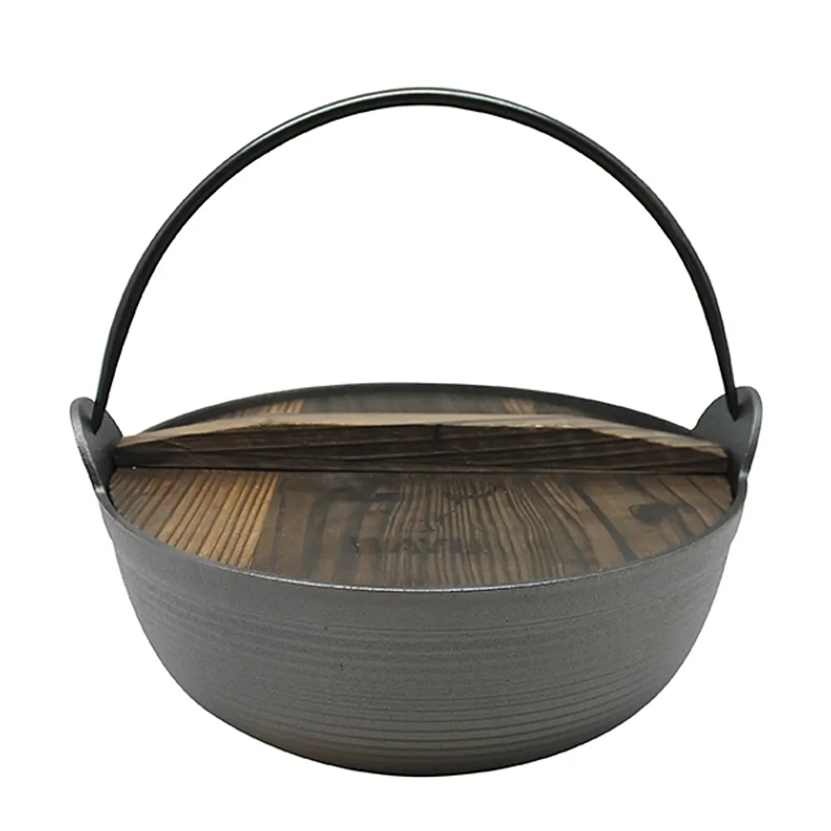 WAYU - Olla Con Tapa De Madera Wayu Iron Cast 25cm Cocina Parrilla