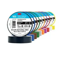 3M - CINTA VINIL 19MM X 18M NEGRO TEMFLEX 165 ex 1500
