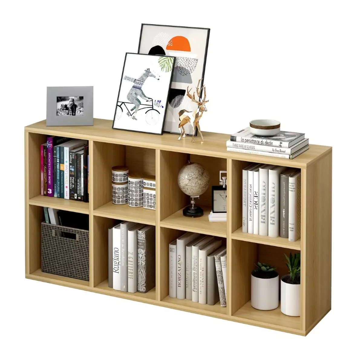 HOMER DESIGN - Organizador Multiuso Living Escritorio librero biblioteca 110x30x60cm