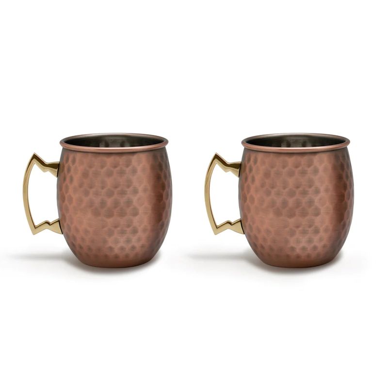 WAYU - Set De 2 Mugs De Cobre Wayu Tragos Moscow Mule Mojito Bar