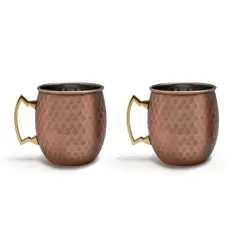 WAYU - Set De 2 Mugs De Cobre Tragos Moscow Mule Mojito Bar