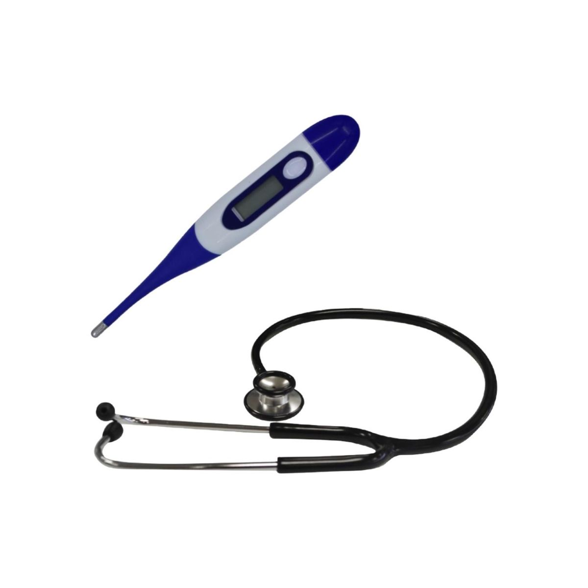 MAXCARE - Pack Estetoscopio dual + Termómetro digital flexible unidad MAXCARE
