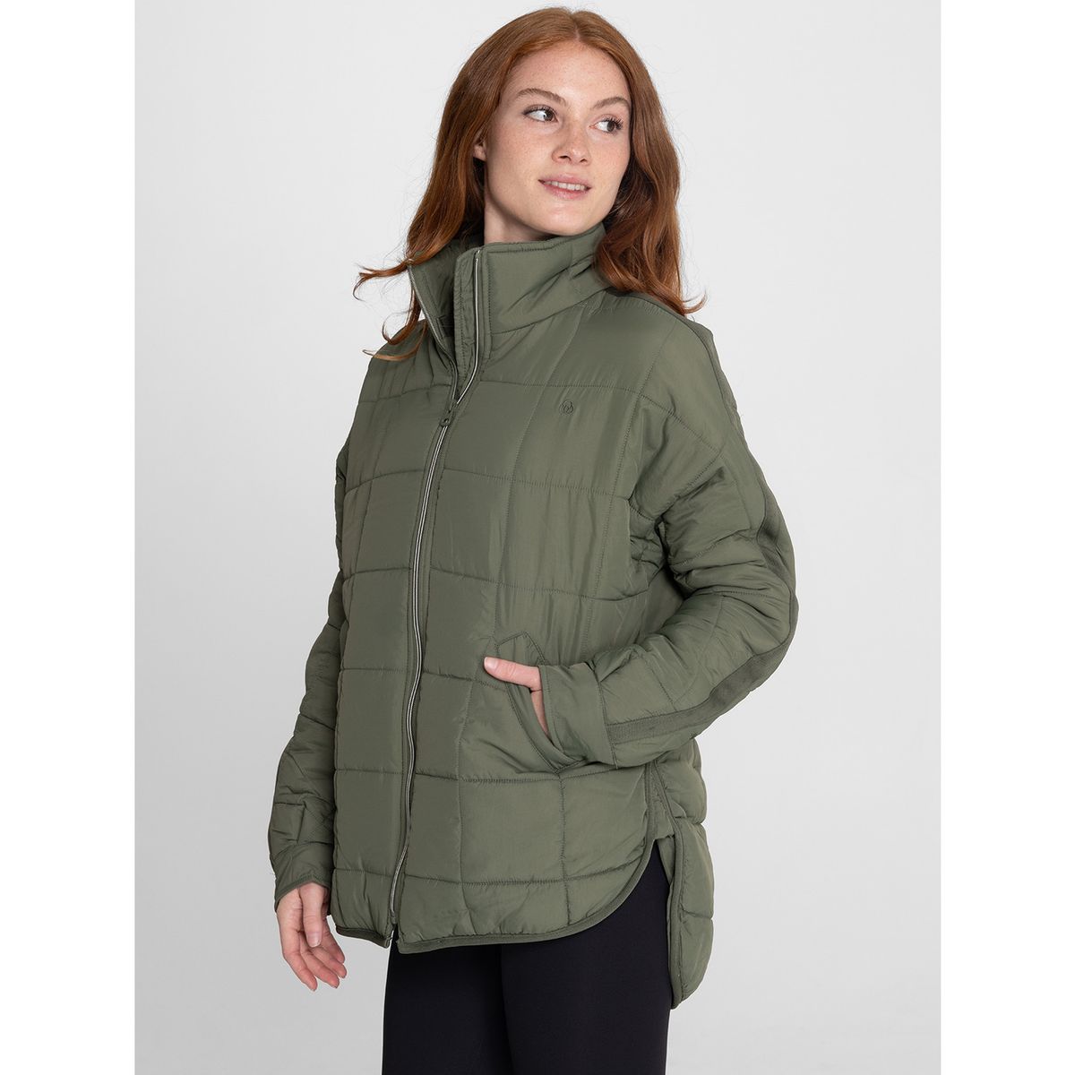 BSOUL - Parka Puffer Mujer Creta Verde Oscuro BSOUL