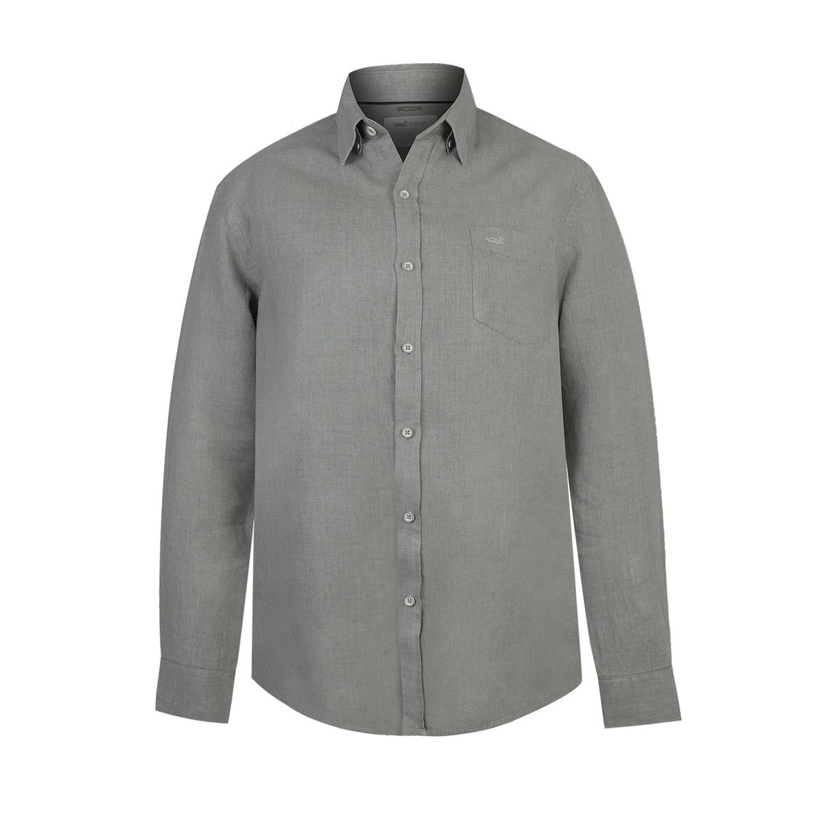 ROCKFORD - Camisa Lino Hombre Linen Verde ROCKFORD