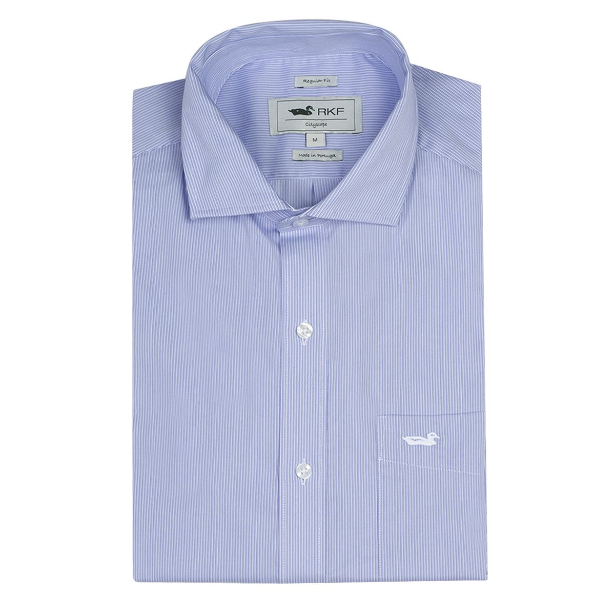 ROCKFORD - Camisa EasyIron Hombre Cuello Italiano Blanco ROCKFORD