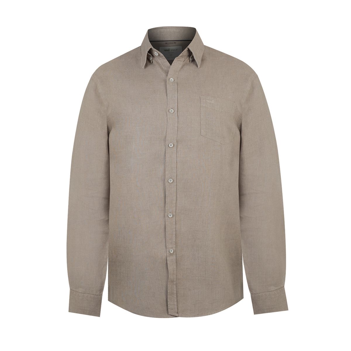 ROCKFORD - Camisa Lino Hombre Linen Beige/Crudo ROCKFORD_.