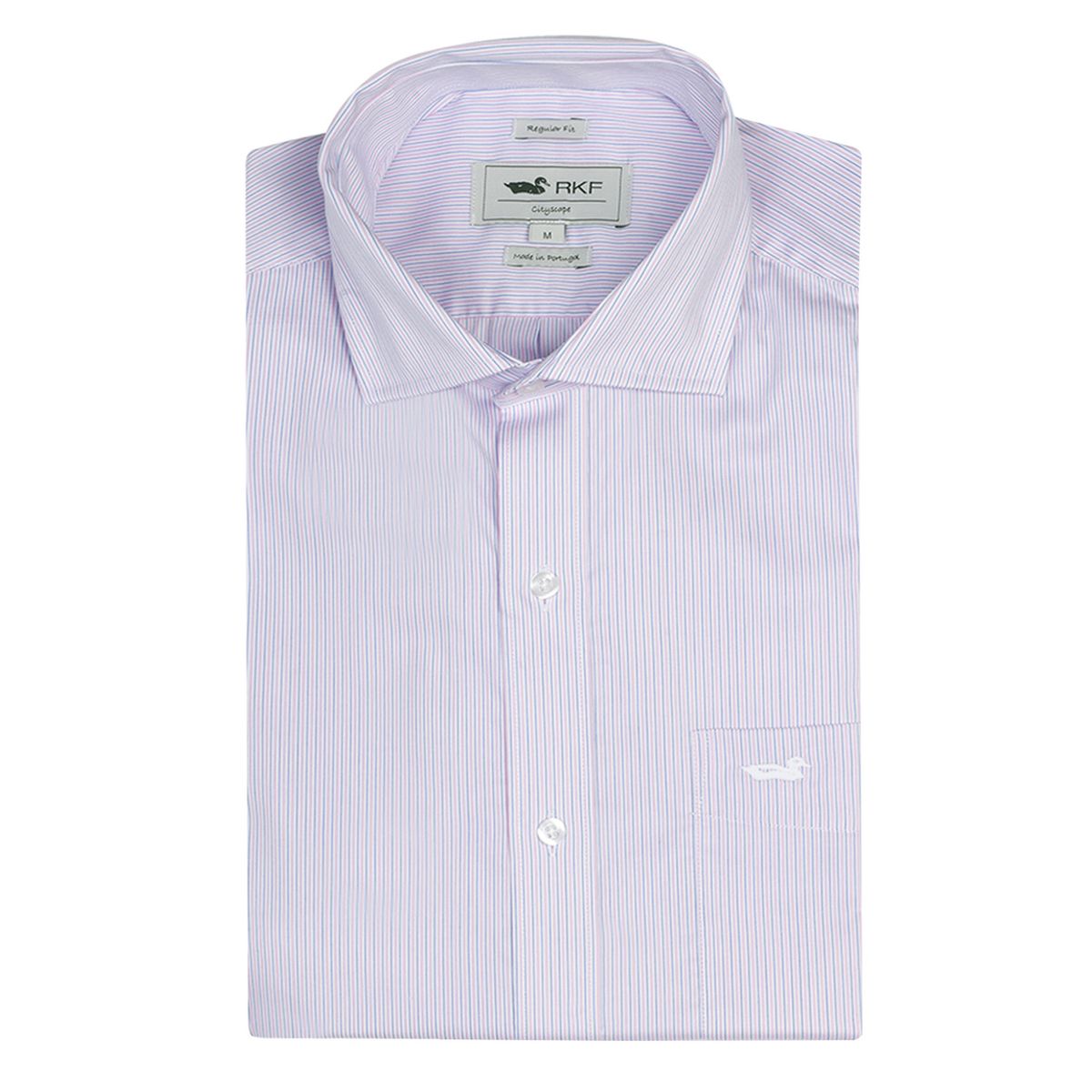 ROCKFORD - Camisa EasyIron Hombre Cuello Italiano Rosado ROCKFORD