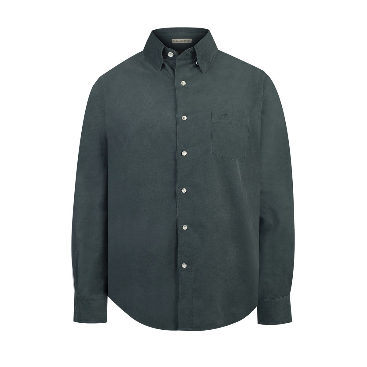 ROCKFORD - Camisa Algodón Orgánico Hombre Corduroy Verde ROCKFORD