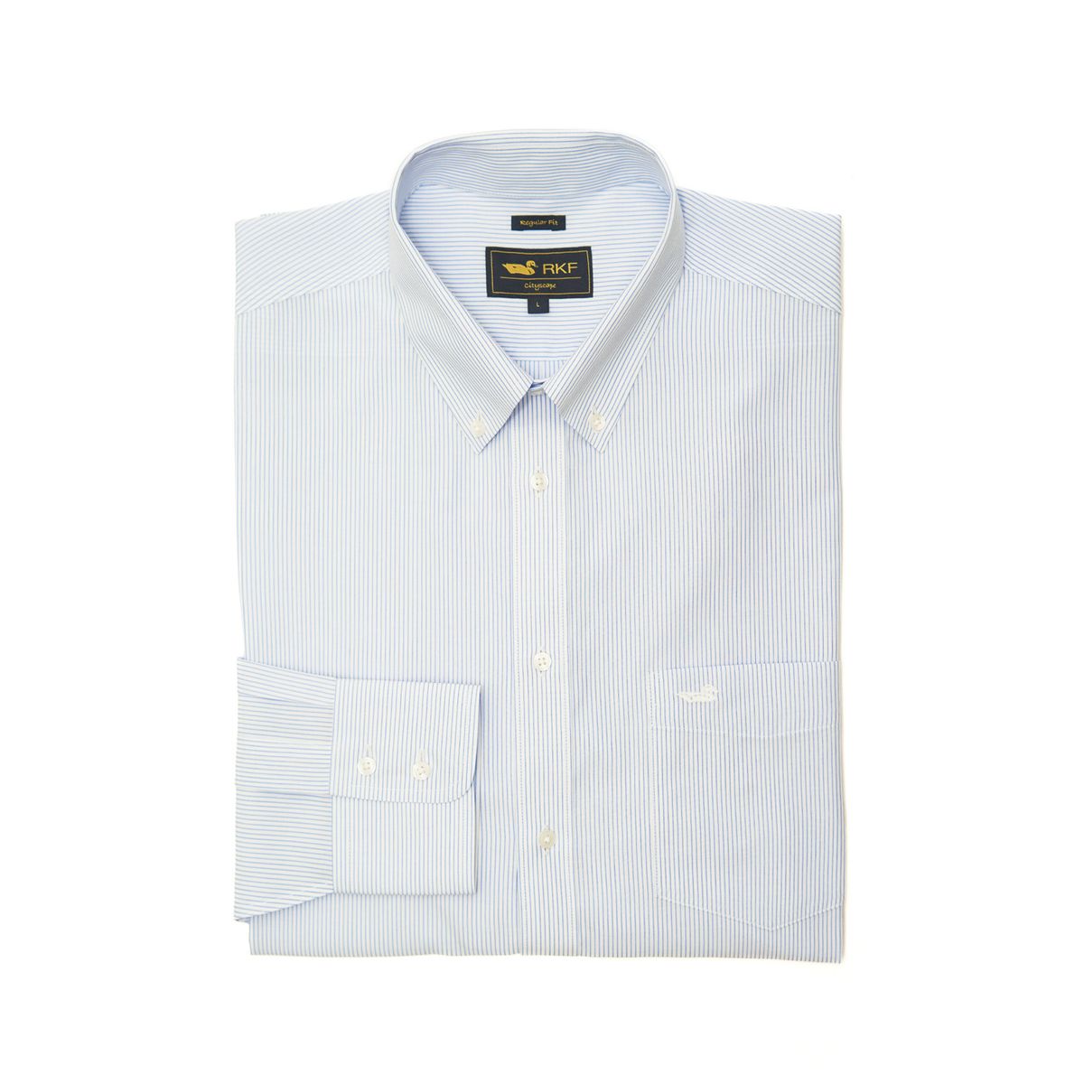 ROCKFORD - Camisa Libre De Arrugas Hombre WF Azul ROCKFORD