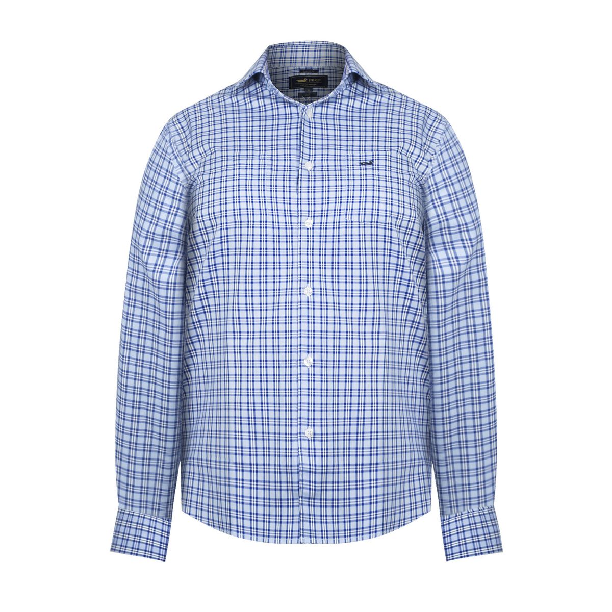 ROCKFORD - Camisa Lana Hombre Wool Azul ROCKFORD