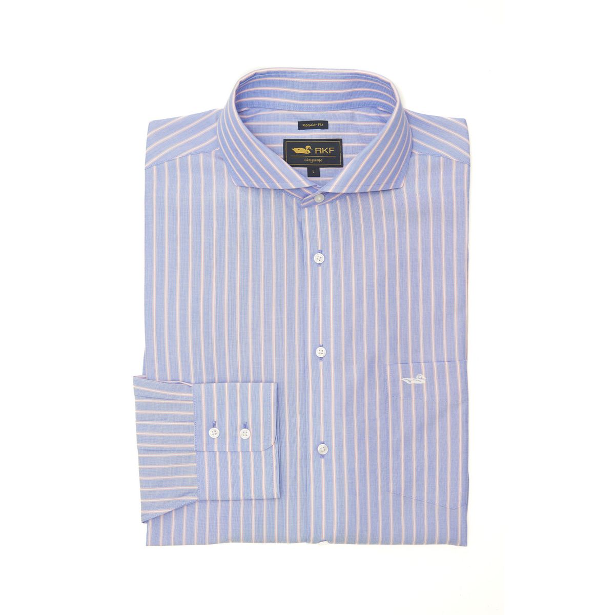 ROCKFORD - Camisa Libre De Arrugas Hombre WF Azul ROCKFORD