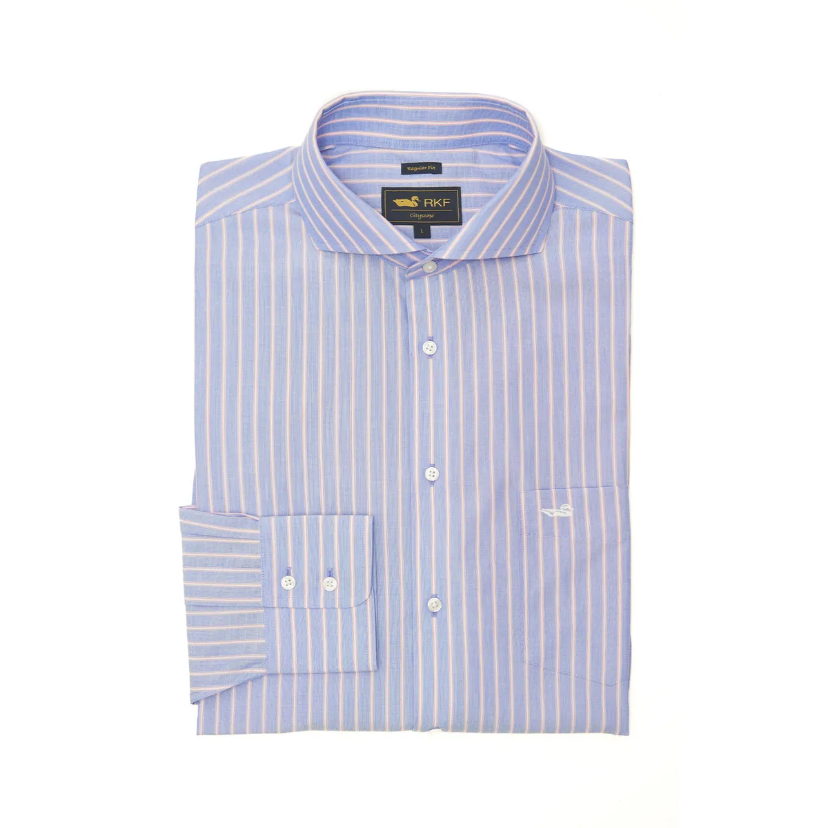 ROCKFORD - Camisa Libre De Arrugas Hombre WF Azul ROCKFORD