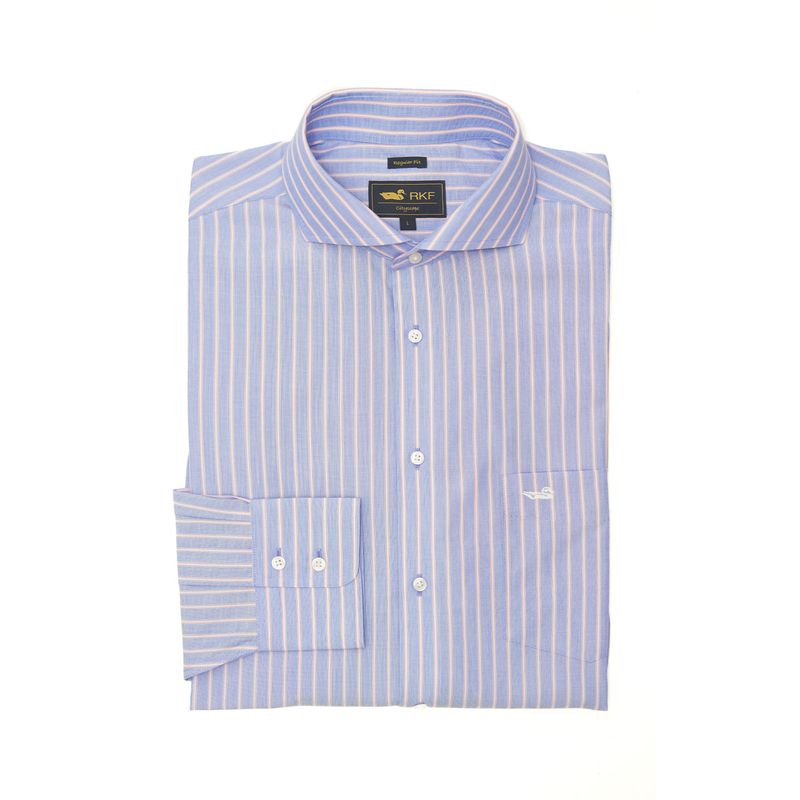 ROCKFORD - Camisa Libre De Arrugas Hombre WF Azul ROCKFORD