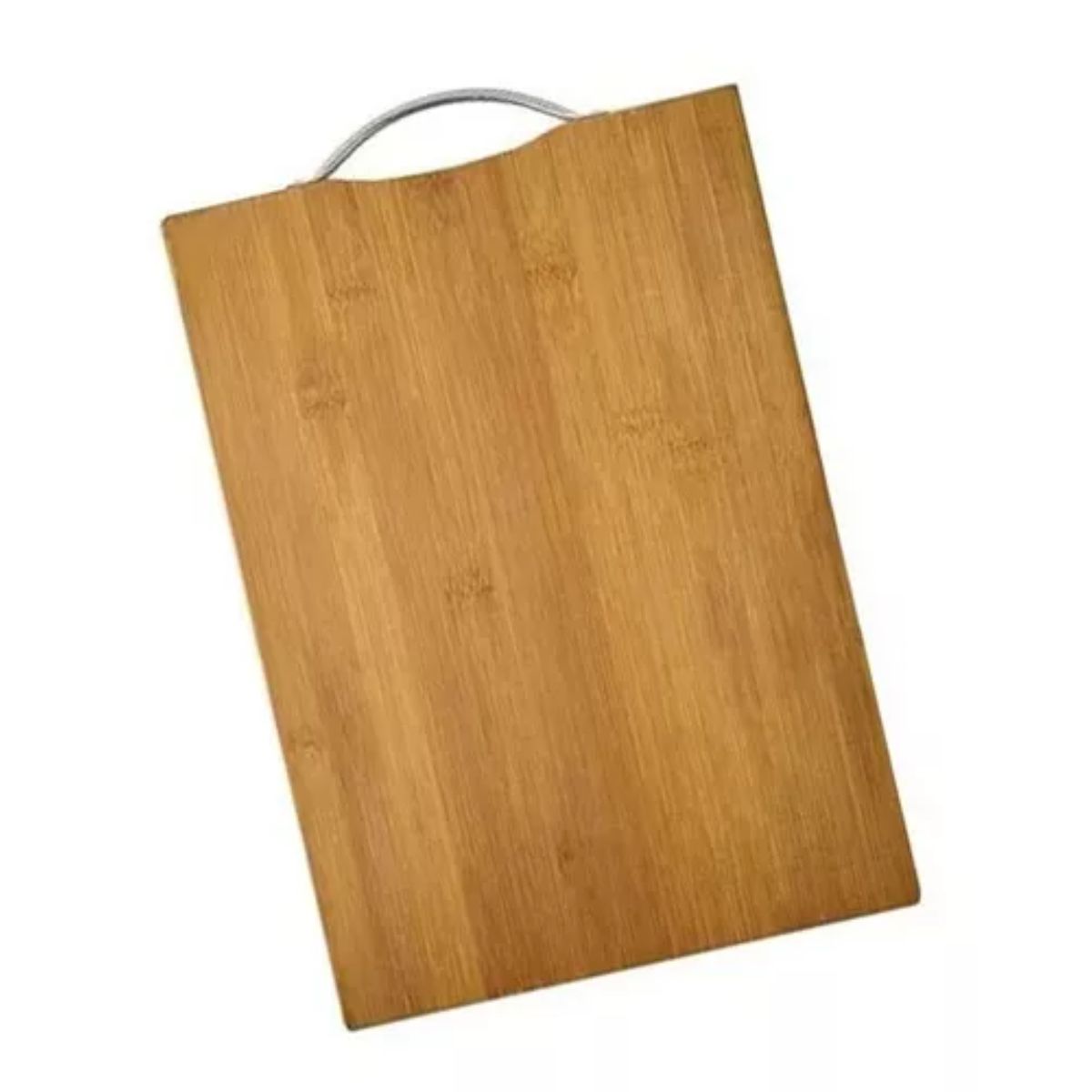 OEM - Tabla Para Picar Barbacoa De Madera Mango Metálico 32x22cm