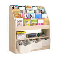 Organizador biblioteca librero Niño Multiuso Living 90x30x100 3tiras