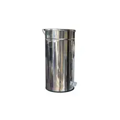 IMAHE - BASURERO ACERO INOX CON PEDAL 60 LTS.