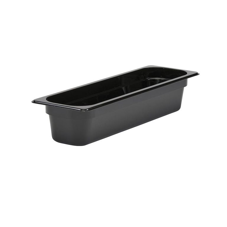 CONTENEDOR POLICARBONATO NEGRO 24x10CM IMAHE
